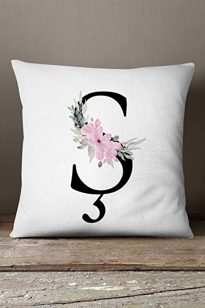 INSENSE HOME Somot Babyface dvostrano ružičasto cvetno slovo Navlaka za jastu...