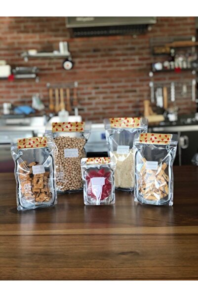 PALPAK Kalp Desenli Metal Kapaklı Kavanoz Görünümlü, Kilitli, Gıda Saklama Poşeti