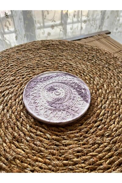 Ueex Home Vıvasto Decorative Concrete Coaster Mosaic Lilac (100% Stone Powder)