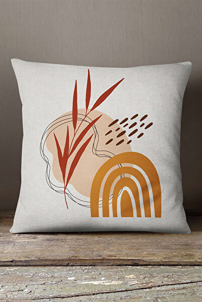 INSENSE HOME Кадиффе Babyface Помаранчево-коричнева богемна сучасна подушка з...