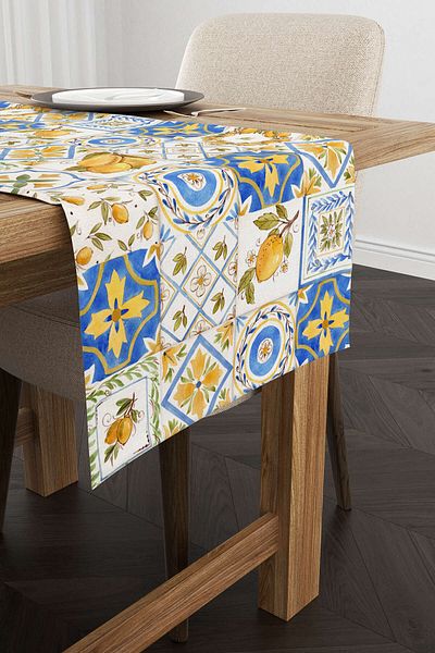 Cango Home Dekoatif Digital Printed Runner Cgh506-rn