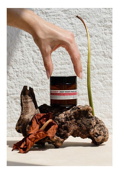 Monoibio Rosehip Organic Facial Care Mask - Deeply Moisturizing for Tired Dull Matte Skin 100 ml