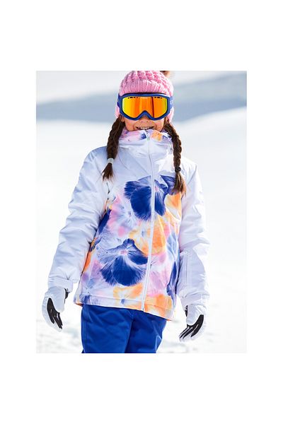 Roxy Girls Snowboard Coat Greywood Girl White Girls Snowboard Jacket Ergtj03160