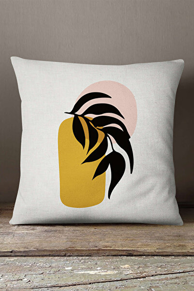 INSENSE HOME Somot Babyface Žuto Crno Moderni Boemski List Sa deznom Štampano...