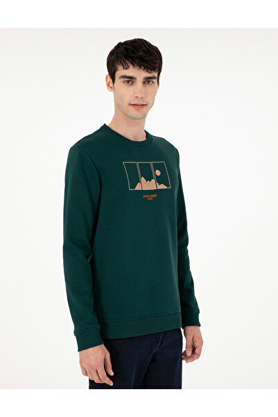 Pierre Cardin Yeşil Regular Fit Sweatshirt 50290703-VR054