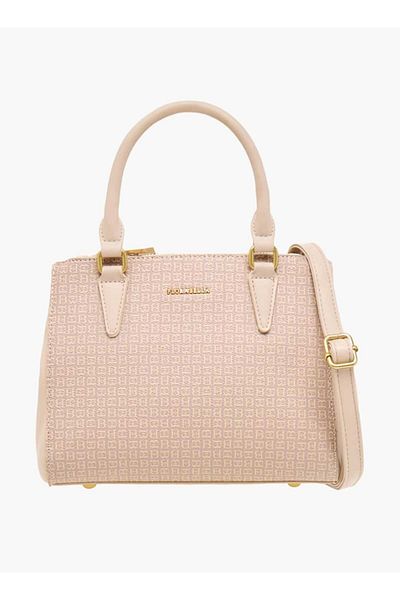Flora Bella by Shoexpress Flora Bella Logo Detail Tote Bag with Handles and Zip Closure