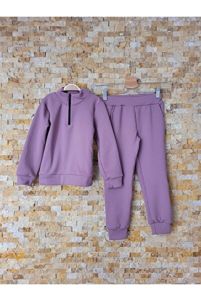 HOMEROSE Fitilli Şardonlu Çocuk Eşofman Takımı