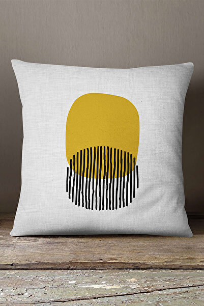 INSENSE HOME Somot Babyface Žuto Crno Moderno Sa apstraktnim dezenom Digitaln...