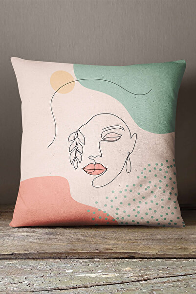 INSENSE HOME Кадифе Babyface Рожево-зелений Абстрактний Сучасний Жіночий Візе...