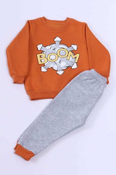 HÇM Baby Boy 3 Yarn Tracksuit Set - Boom Printed A33