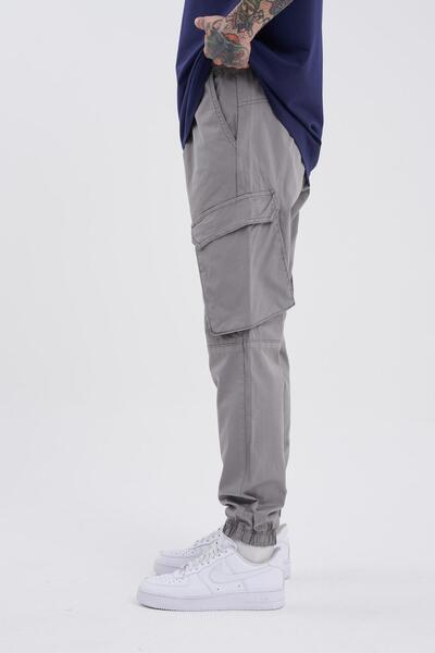 Machinist Grey Jogger Jean - Ανδρική τσέπη Cargo