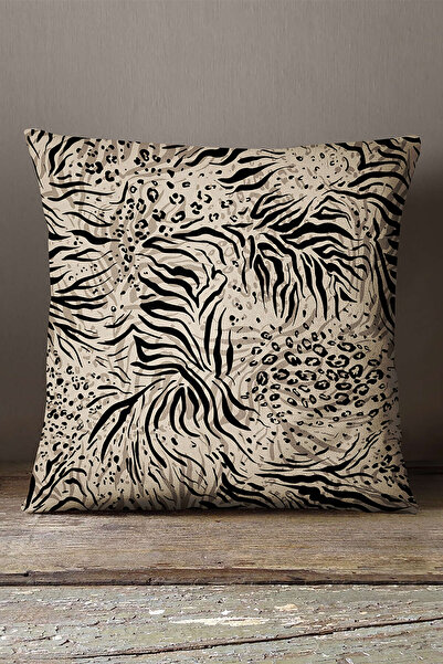 INSENSE HOME Кадиффе Babyface Чорно-бежевий леопардовий та зебраний візерунок...