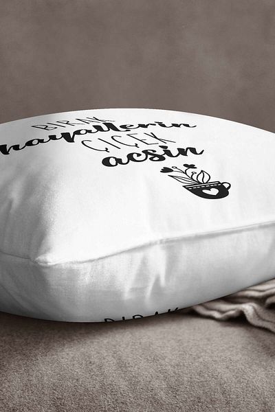 INSENSE HOME Velvet Babyface Black Let Your Dreams Blooming Printing Aruncă Față de pernă - Cgh415
