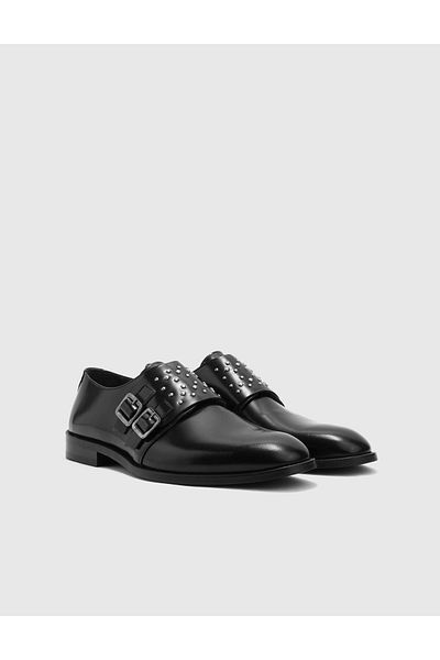 İLVİ Nota Genuine Leather Men's Black Loafer Shoes