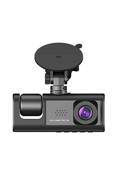 Kensa Black Box 1080p Ön-arka 3 Kameralı 2.0”hd Ekran Ve G Sensörlü Akıllı Araç Kamerası