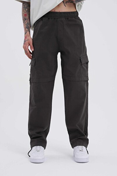 Machinist Denim Cargo pentru bărbați - Pantaloni de culoare afumată