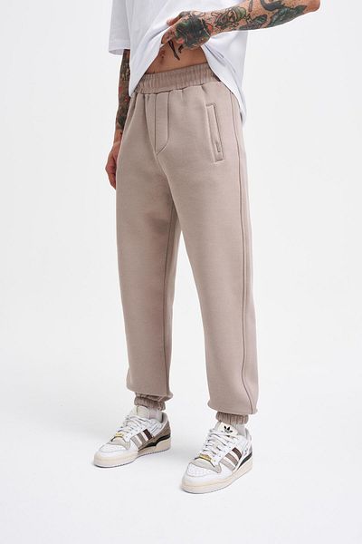 Machinist Ανδρικό φούτερ Basic Jogger Relaxed ανοιχτό γκρι