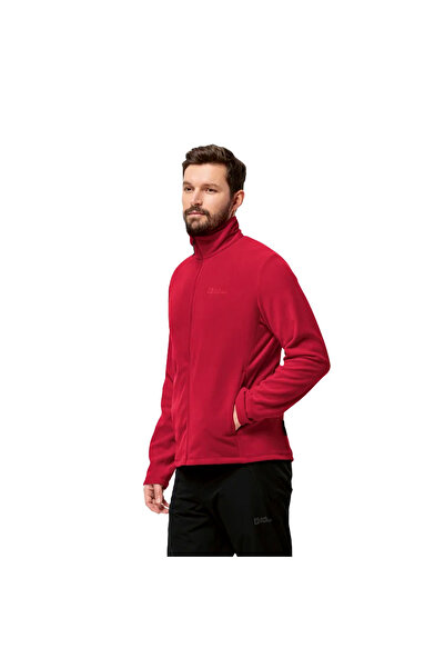Jack Wolfskin Taunus Fz Men's Red Fleece Jacket Men's Fleece Jacket 1711451
