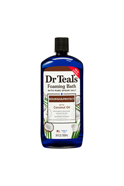 Dr Teals حمام رغوي من دكتور تيلز - زيت جوز الهند 1000 مل