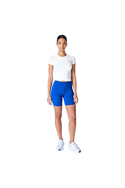 Sweaty Betty Athlete Crop Seamless Workout Women's White Running Tank Top Women's Running Tank