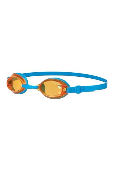 SPEEDO نظارات السباحة Jet V2 Gog Ju باللون الأزرق/البرتقالي للجنسين للأطفال 8-092989082