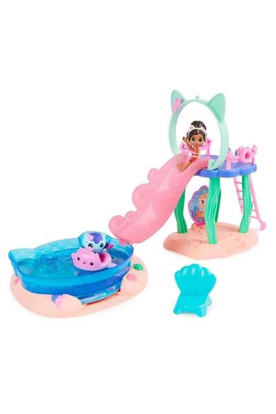 Spinmaster Gabby's Dollhouse Gabby ve Süslü Kedi Havuz Oyun Seti