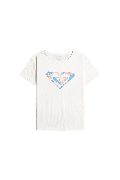 Roxy Day and Night a Girl's White T-Shirt Girl's T-Shirt Ergzt03954