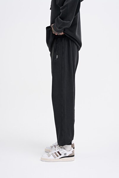 Machinist Ανδρικό πλενόμενο Basic Jogger Black Sweatpants