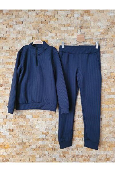 HOMEROSE Fitilli Şardonlu Çocuk Eşofman Takımı