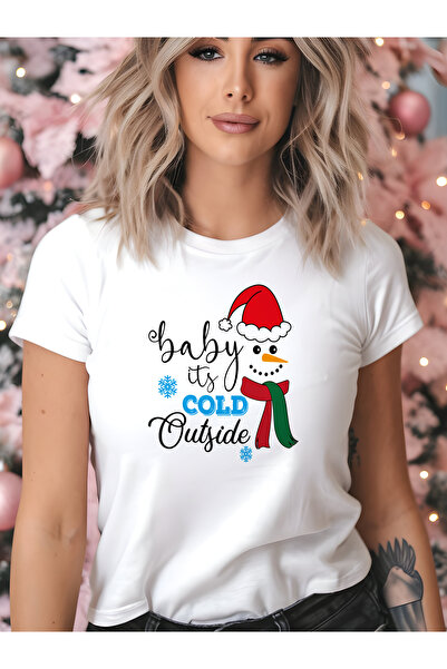 IŞILAY REKLAM Χριστουγεννιάτικη Ειδική Ημέρα Χριστουγεννιάτικο εμπριμέ μπλουζάκι