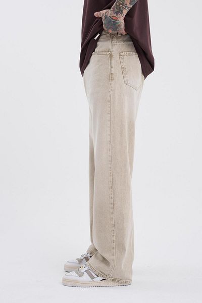 Machinist Beige Colored Men's Oversize Baggy Jean