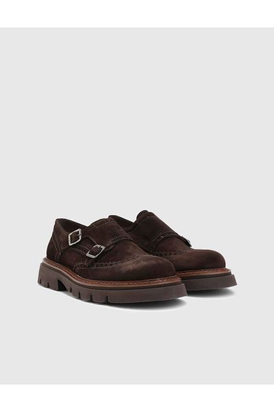 İLVİ Tevez Genuine Suede Leather Men's Brown Loafer Shoes