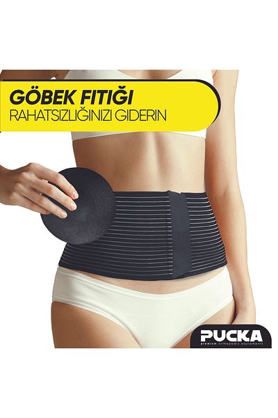 PUCKA Belly Hernia Corset - Premium Support Pad - Breathable Flexible Fabric