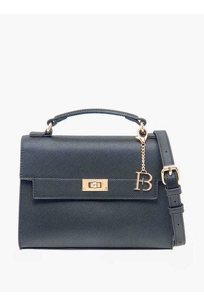 Flora Bella by Shoexpress Flora Bella Solid Crossbody Bag with Twist Lock Closure and Detachable Strap