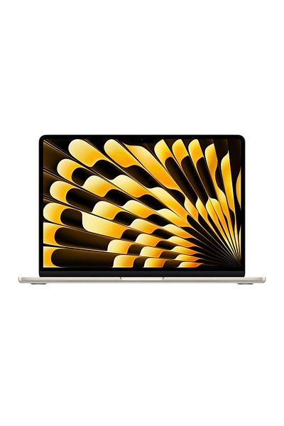 Apple ماك بوك اير 15 بوصة معالج ابل M3 مع معالج ثماني النواة ومعالج رسوميات 10 نواة وذاكرة 8 جيجا و256 جيجا بايت SSD - ستارلايت عربي