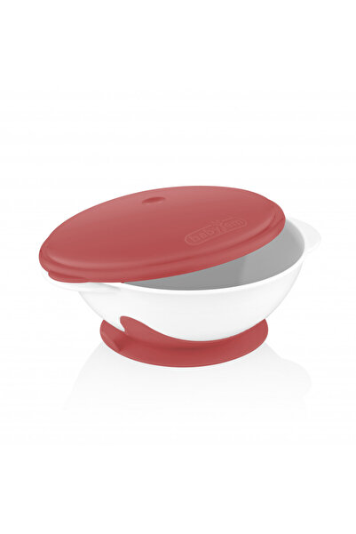 Babyjem Castron cu ventuza si capac BabyJem (Culoare: Roz)