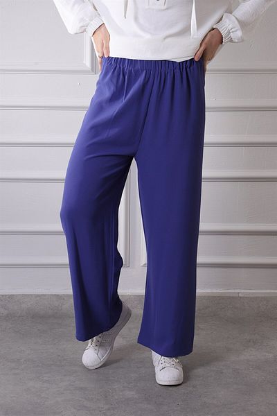 Loreen 28088 Pantaloni Ayrobin cu talie elastică cu picior lat Parlamentul