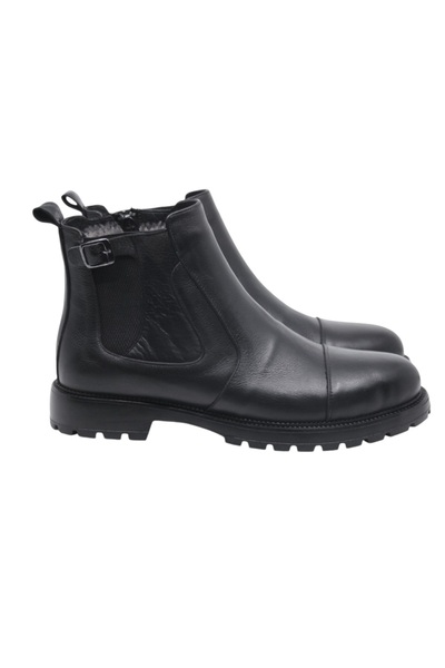 MEEGORA SİYAH DERİ ERKEK POSTAL