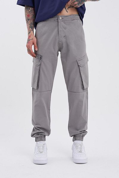 Machinist Grey Jogger Jean - Ανδρική τσέπη Cargo