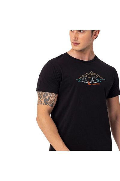 Merrell Ανδρικό μαύρο μπλουζάκι - Casual, Tamp Model