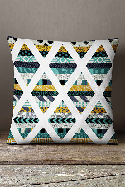 INSENSE HOME Somot Babyface žuta tirkizna Sa deznom Jastuk Jastučnica - Cgh109