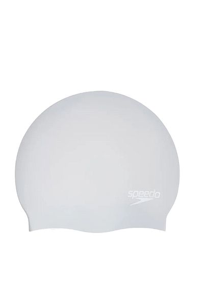 SPEEDO Καπέλο μακριά μαλλιά Au Ασημί/λευκό Unisex Καπέλο κολύμβησης Unisex Καπέλο κολύμβησης 8-0616817273