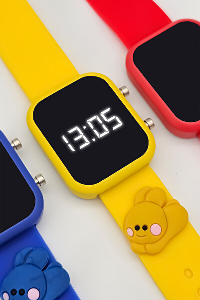 tutkanstore Tavşan Figürlü Çocuk Kol Saati Dijital Led Kız Erkek Kol Saatleri...