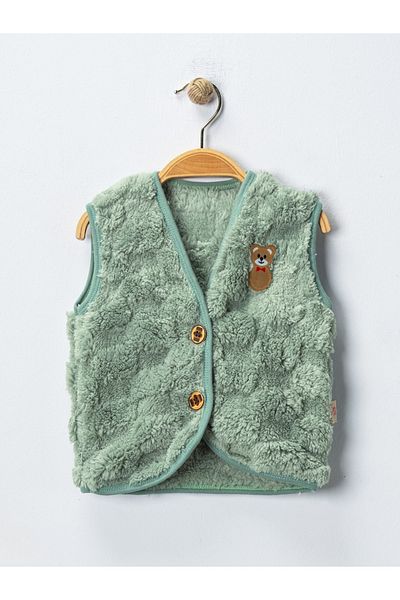 MAXI DRY Plush Welsoft Unisex Children's Vest - Stone Pattern, 6-24 Months