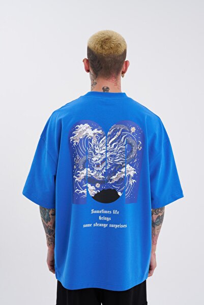 Machinist Ανδρικό μπλουζάκι με στάμπα Dragon Machinist Oversize