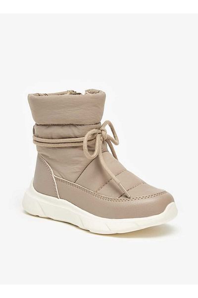 Barefeet Stitch Detail Boots with Drawstring Closure
