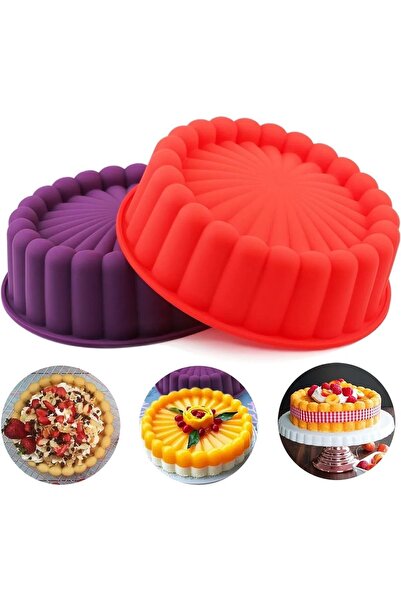 Genel Markalar Silikon Airfry Tart Pasta Tart Turta Kek Kalıbı 26 cm