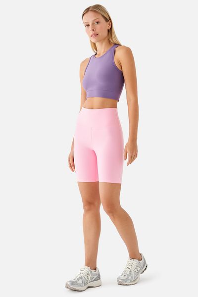 Superstacy Violet Biker Pink Sports Tights