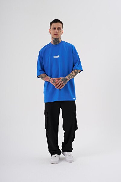 Machinist Ανδρικό μπλουζάκι My Life Is Comedy με στάμπα μπλε υπερμεγέθη