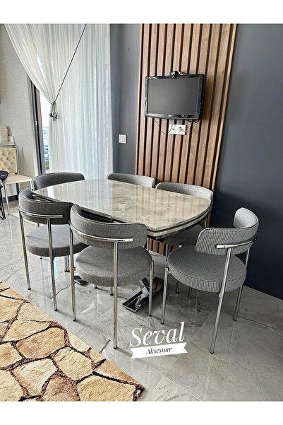 SEVAL AKSESUAR Rampla X Açılır Masa + Tedy Sandalye Takımı